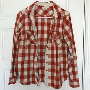 Orange Flannel shirt
